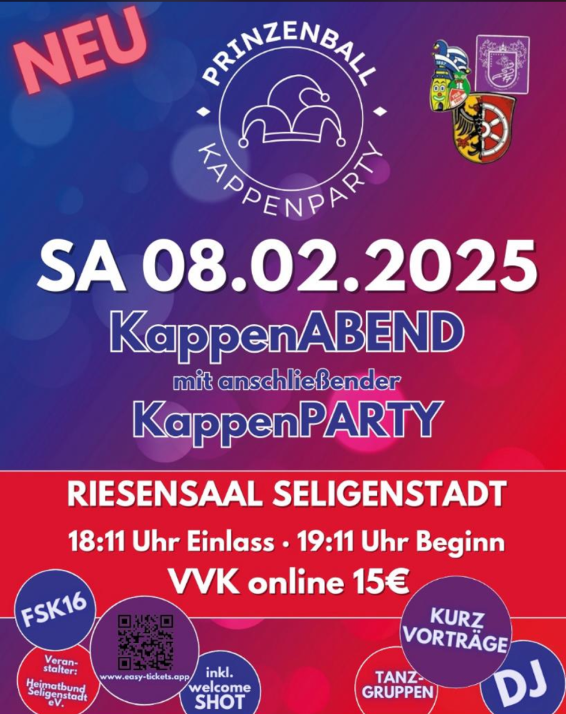 Prinzenball Kappenparty